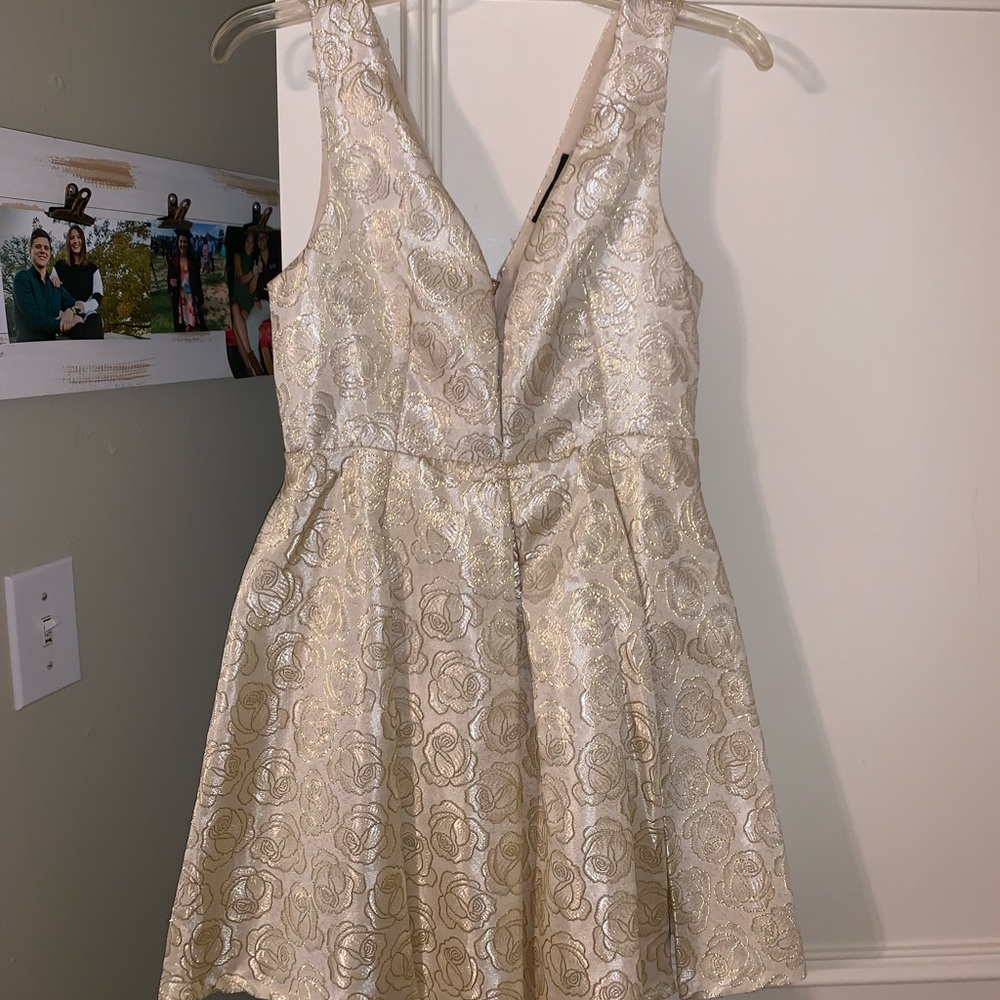 Formal gold dress